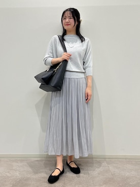 「お仕事コーデ」｜「アイテム（アクセサリー）」を使った、かんちゃんさん（レディース・165cm）の秋コーディネート