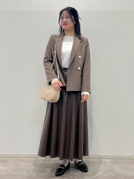 「アイテム（テーラードジャケット）」を使った、かんちゃんさん（レディース・165cm・20代）の秋コーディネート