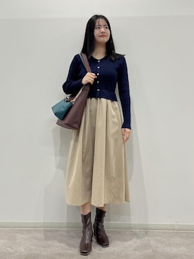 「ROPE' PICNIC（ロペピクニック）のアイテム」を使った、かんちゃんさん（レディース・165cm）の秋コーディネート