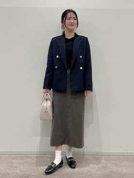 「ROPE' PICNIC（ロペピクニック）のアイテム（スカート）」を使った、かんちゃんさん（レディース・165cm）の秋コーディネート