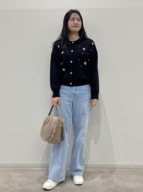 新色追加】キラキラビジューデニム（デニムパンツ）｜ROPE' PICNIC