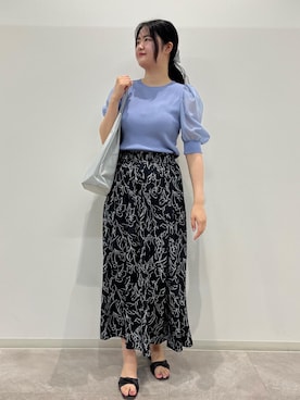 「顔タイプキュート、骨格ストレート」｜かんちゃんさん（レディース・165cm）の夏コーディネート