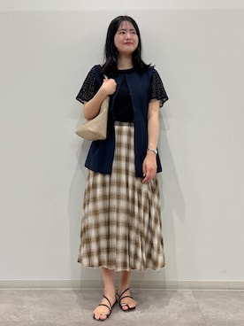 「アイテム（スカート）」を使った、かんちゃんさん（レディース・165cm・20代）の夏コーディネート