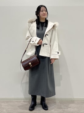 「アイテム（ジャンパースカート）」を使った、かんちゃんさん（レディース・165cm）の秋コーディネート