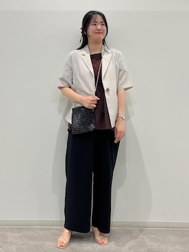 「アイテム（テーラードジャケット）」を使った、かんちゃんさん（レディース・165cm・20代）の夏コーディネート