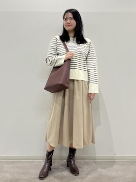「ROPE' PICNIC（ロペピクニック）のアイテム」を使った、かんちゃんさん（レディース・165cm）の秋コーディネート
