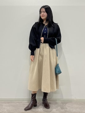 「ROPE' PICNIC（ロペピクニック）のアイテム」を使った、かんちゃんさん（レディース・165cm）の秋コーディネート