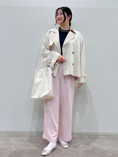 セール】【撥水加工・花粉ガード】ショートトレンチコート スプリング