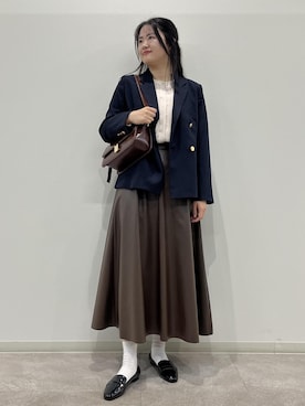 「アイテム（レインシューズ）」を使った、かんちゃんさん（レディース・165cm・20代）の秋コーディネート