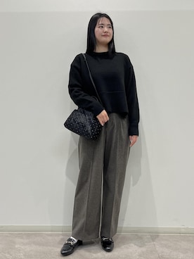 「ニット/セーター」｜「アイテム（シューズ）」を使った、かんちゃんさん（レディース・165cm）の冬コーディネート