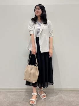 「アイテム（サンダル）」を使った、かんちゃんさん（レディース・165cm・20代）の夏コーディネート