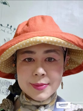 「アイテム（帽子）」を使った、つっしーさん（レディース・167cm・40代）の春コーディネート