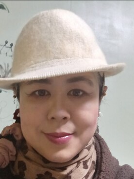 「アイテム（帽子）」を使った、つっしーさん（レディース・167cm・40代）の冬コーディネート