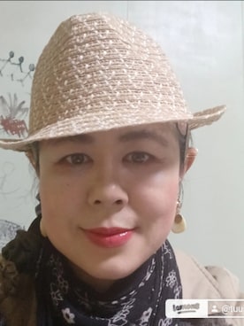 「アイテム（帽子）」を使った、つっしーさん（レディース・167cm・40代）の春コーディネート