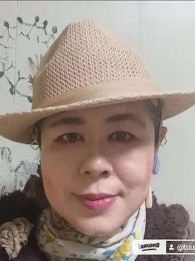 「アイテム（帽子）」を使った、つっしーさん（レディース・167cm・40代）の春コーディネート