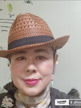 「アイテム（帽子）」を使った、つっしーさん（レディース・167cm・40代）の春コーディネート
