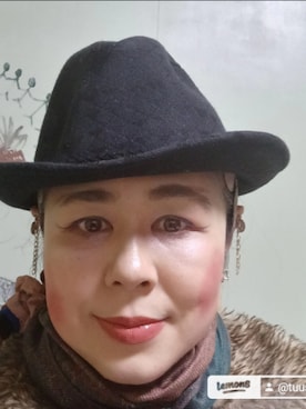 「アイテム（帽子）」を使った、つっしーさん（レディース・167cm・40代）の春コーディネート