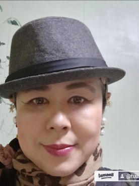 「アイテム（帽子）」を使った、つっしーさん（レディース・167cm・40代）の春コーディネート