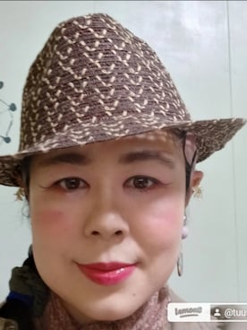 「アイテム（帽子）」を使った、つっしーさん（レディース・167cm・40代）の春コーディネート