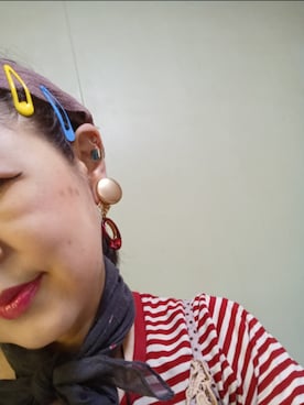 「アイテム（ピアス（片耳用））」を使った、つっしーさん（レディース・167cm）の夏コーディネート