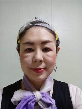「アイテム（バンダナ/スカーフ）」を使った、つっしーさん（レディース・167cm・40代）の夏コーディネート