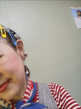 「アイテム（ピアス（片耳用））」を使った、つっしーさん（レディース・167cm）の夏コーディネート