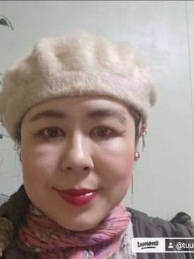 「アイテム（帽子）」を使った、つっしーさん（レディース・167cm・40代）の春コーディネート