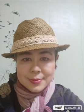 「アイテム（帽子）」を使った、つっしーさん（レディース・167cm・40代）の春コーディネート