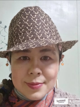 「アイテム（帽子）」を使った、つっしーさん（レディース・167cm・40代）の春コーディネート