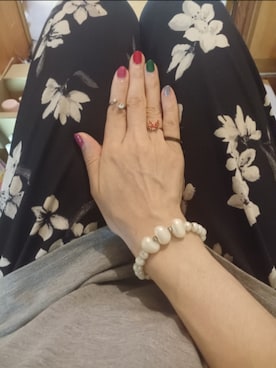 「アイテム（アクセサリー）」を使った、つっしーさん（レディース・167cm・40代）の夏コーディネート