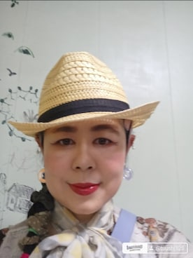 「アイテム（帽子）」を使った、つっしーさん（レディース・167cm・40代）の春コーディネート