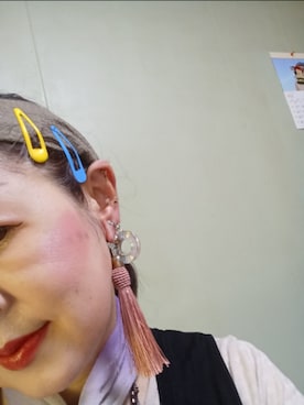 「アイテム（ピアス（片耳用））」を使った、つっしーさん（レディース・167cm）の夏コーディネート