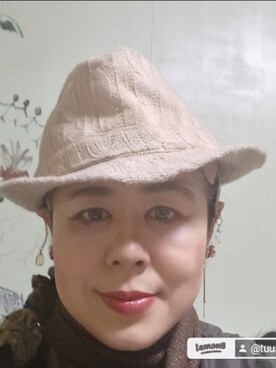 「アイテム（帽子）」を使った、つっしーさん（レディース・167cm・40代）の冬コーディネート