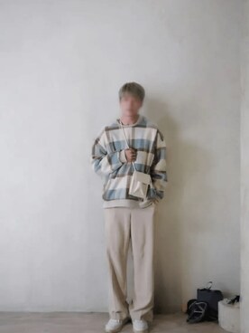 「LAGUNAMOON（ラグナムーン）のアイテム」を使った、Benny Linさん（メンズ・180cm）の冬コーディネート