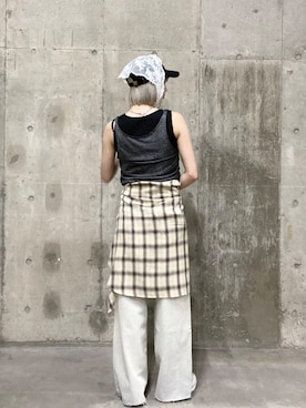 「SMELLY（スメリー）のアイテム（財布/小物）」を使った、tsucchiiiiさん（レディース・162cm）の夏コーディネート