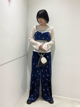 「アイテム（その他トップス）」を使った、つっちーさん（レディース・162cm）の秋コーディネート
