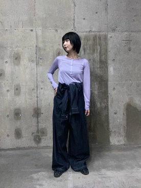 「アイテム（つなぎ/オールインワン）」を使った、つっちーさん（レディース・162cm）の夏コーディネート
