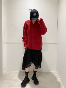 「SENSE OF PLACE by URBAN RESEARCH（センスオブプレイスバイアーバンリサーチ）のアイテム（カーディガン/ボレロ）」を使った、つっちーさん（レディース・162cm）の秋コーディネート