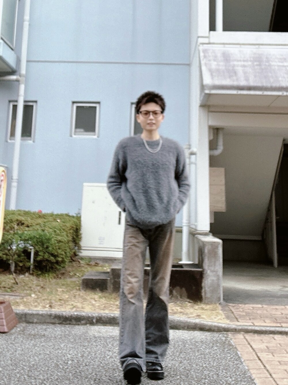 FVLMEN（フルメン）の「【FVLMEN】shaggy crew knit pullover