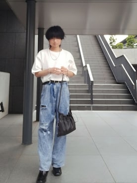 「ADRER（アドラー）のHigh sole leather heel boots/ハイソールレザーヒールブーツ（ブーツ）」を使った、shunさん（メンズ・168cm）の春コーディネート