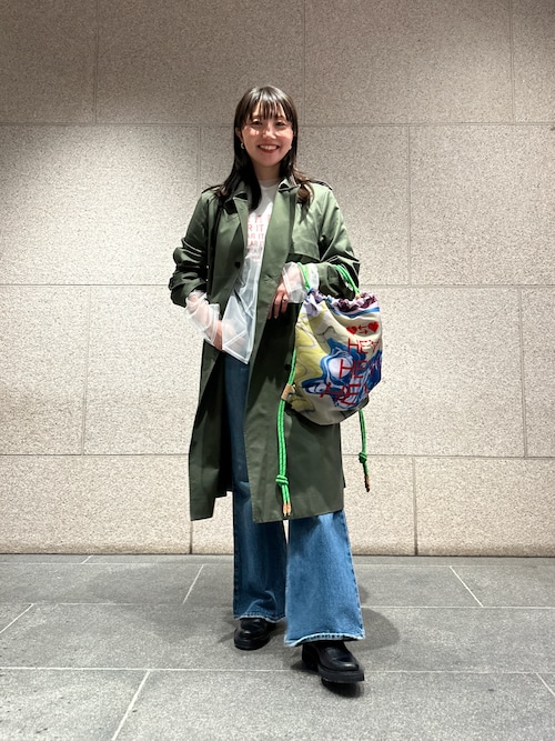 ルーズメッシュ長袖Tシャツ シアーヘンリー 2色 セール】Adilenium シーズン2 オーバーサイズ グラフィック