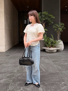 「CLEIO（クレイオ）のアイテム」を使った、chisatoさん（レディース・153cm）の夏コーディネート