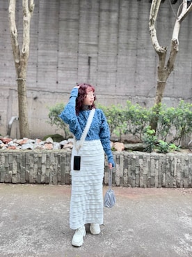 「mystic（ミスティック）のアイテム（ショルダーバッグ）」を使った、s a y o ♪  さん（レディース・160cm）の春コーディネート