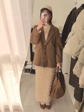 「アイテム（チェスターコート）」を使った、s a y o ♪  さん（レディース・160cm）の秋コーディネート