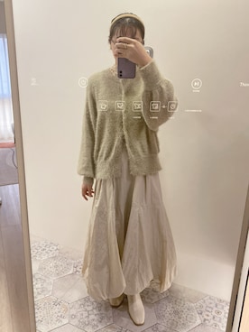 「Chaco closet（チャコ クローゼット）のアイテム（カーディガン/ボレロ）」を使った、s a y o ♪  さん（レディース・160cm）の冬コーディネート
