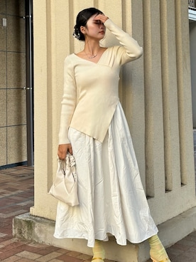 YUKA OTAさん（レディース・165cm）の冬コーディネート