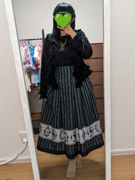 「アイテム（アクセサリー、パープル系）」を使った、ユウムラホウ🐣さん（レディース・155cm）の夏コーディネート