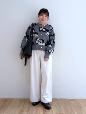 「アイテム（タンクトップ、シルバー系）」を使った、and.youさん（レディース・157cm）の秋コーディネート