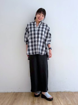 「アイテム（ヘアゴム）」を使った、and.youさん（レディース・157cm）の夏コーディネート