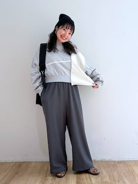 「LOWRYS FARM（ローリーズファーム）のLFポーチツキショルダー 284037（ショルダーバッグ）」を使った、and.youさん（レディース・157cm）の春コーディネート